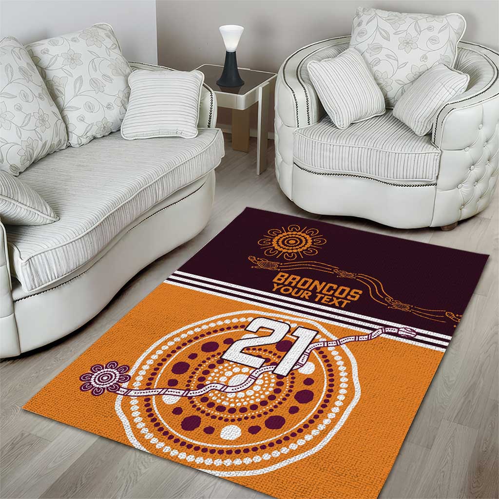Custom Broncos Spirit Area Rug Ride for Glory Indigenous Aboriginal - Vibe Hoodie