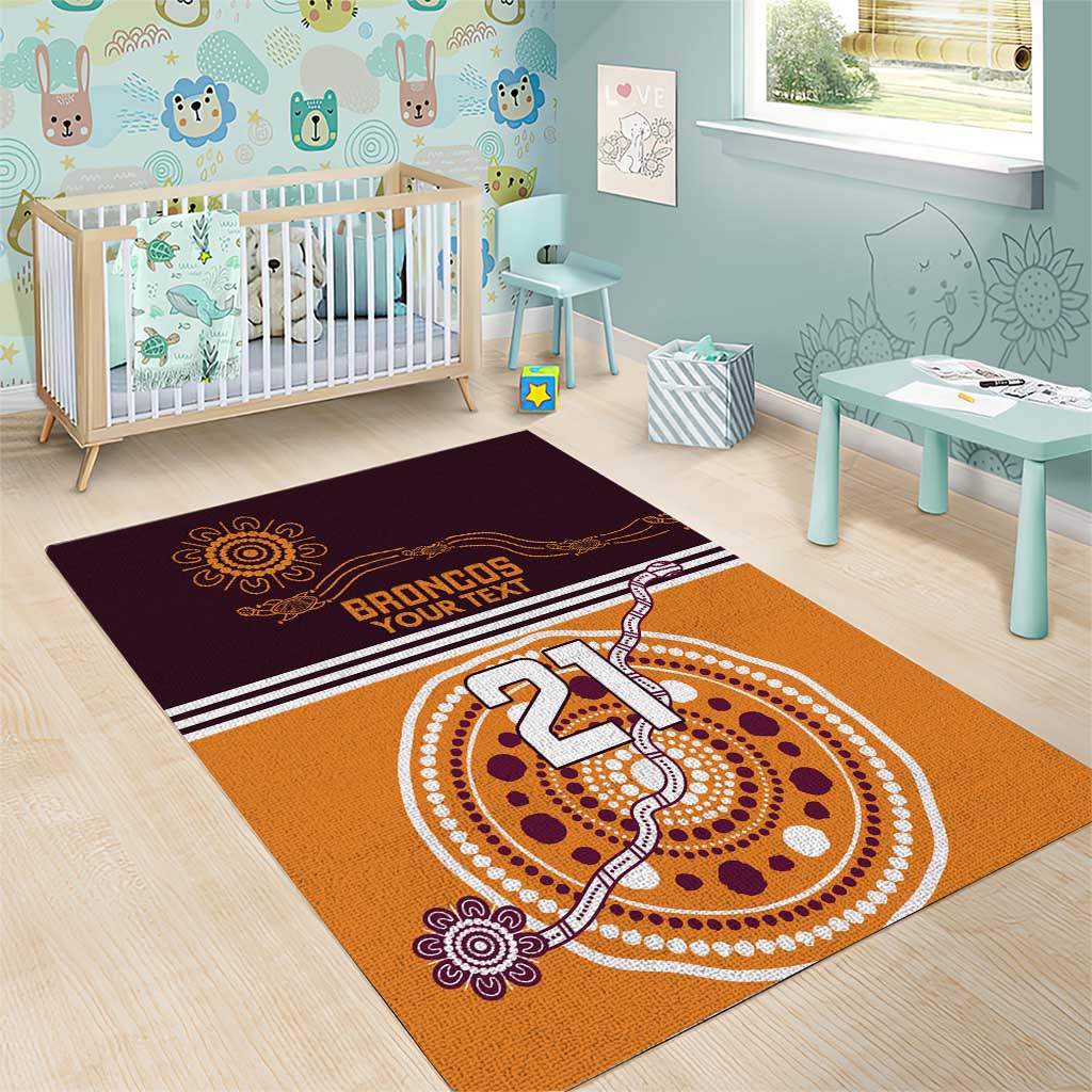 Custom Broncos Spirit Area Rug Ride for Glory Indigenous Aboriginal - Vibe Hoodie