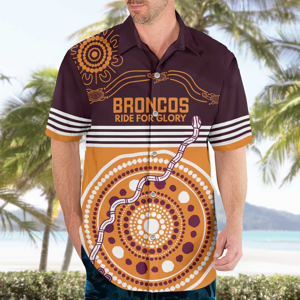 Custom Broncos Spirit Hawaiian Shirt Ride for Glory Indigenous Aboriginal - Vibe Hoodie