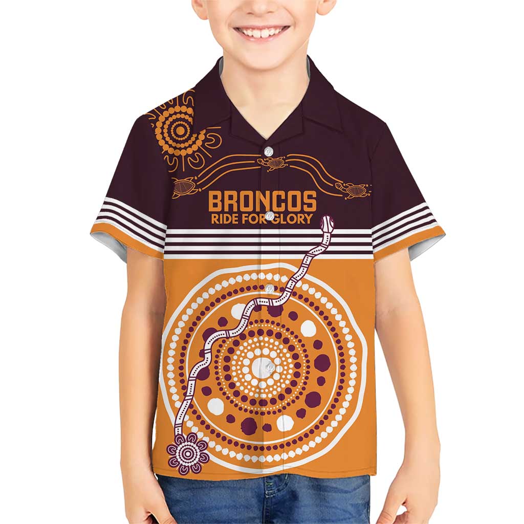 Custom Broncos Spirit Hawaiian Shirt Ride for Glory Indigenous Aboriginal - Vibe Hoodie