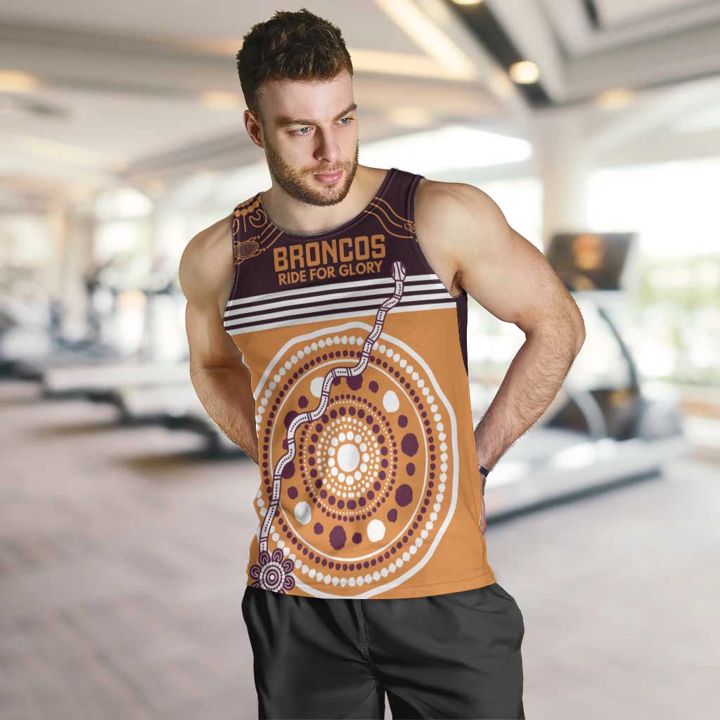 Custom Broncos Spirit Men Tank Top Ride for Glory Indigenous Aboriginal - Vibe Hoodie