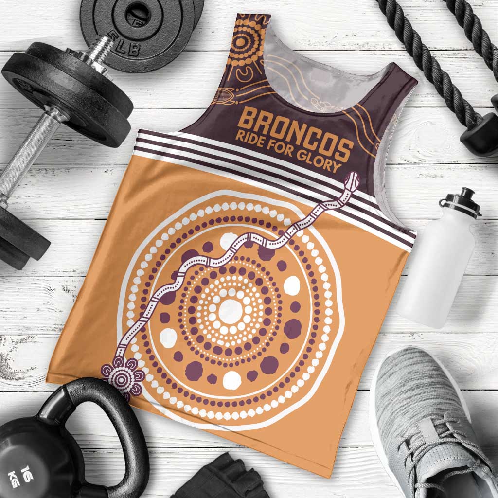 Custom Broncos Spirit Men Tank Top Ride for Glory Indigenous Aboriginal - Vibe Hoodie