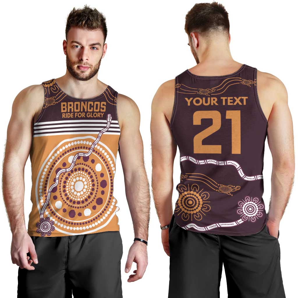 Custom Broncos Spirit Men Tank Top Ride for Glory Indigenous Aboriginal - Vibe Hoodie