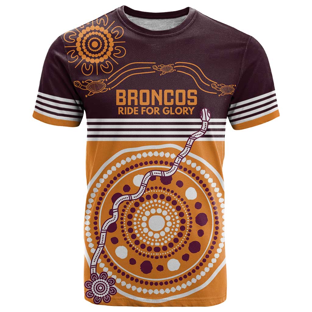 Custom Broncos Spirit T Shirt Ride for Glory Indigenous Aboriginal - Vibe Hoodie