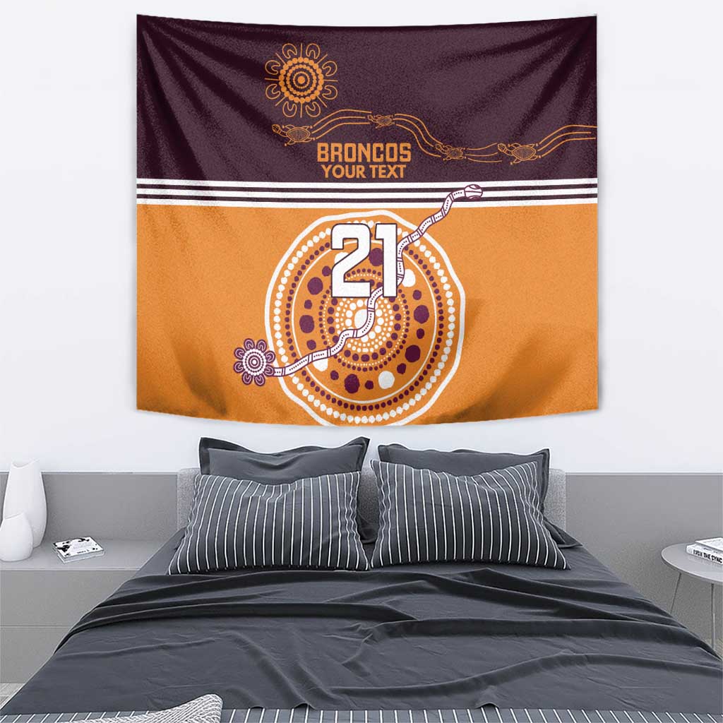 Custom Broncos Spirit Tapestry Ride for Glory Indigenous Aboriginal - Vibe Hoodie