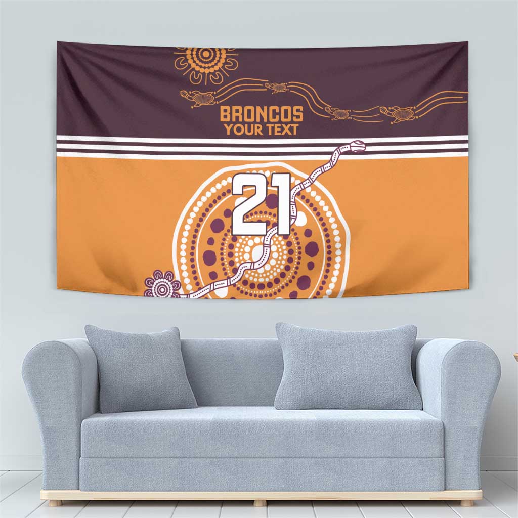 Custom Broncos Spirit Tapestry Ride for Glory Indigenous Aboriginal - Vibe Hoodie