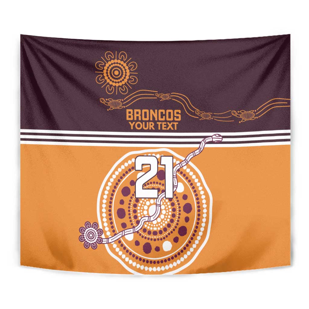 Custom Broncos Spirit Tapestry Ride for Glory Indigenous Aboriginal - Vibe Hoodie