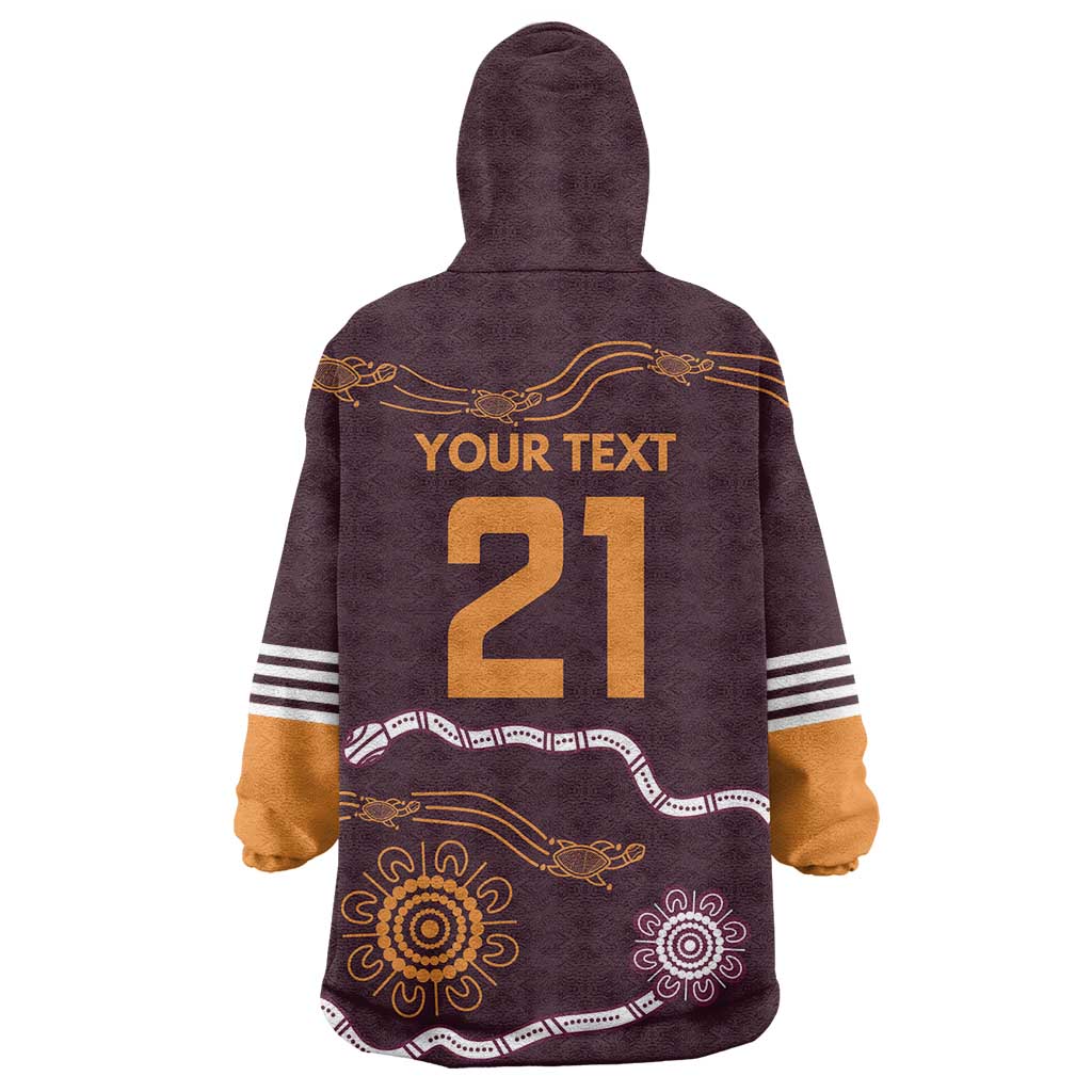 Custom Broncos Spirit Wearable Blanket Hoodie Ride for Glory Indigenous Aboriginal - Vibe Hoodie