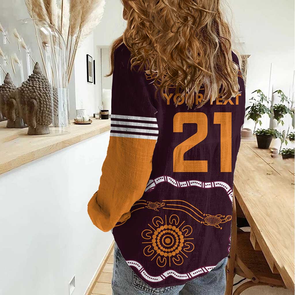 Custom Broncos Spirit Women Casual Shirt Ride for Glory Indigenous Aboriginal - Vibe Hoodie