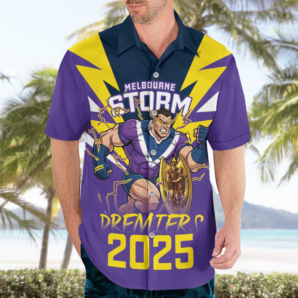 Personalised Storm Spirit Hawaiian Shirt Grand Final Champions 2025 - Vibe Hoodie