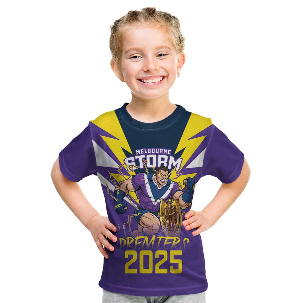 Personalised Storm Spirit Kid T Shirt Grand Final Champions 2025 - Vibe Hoodie