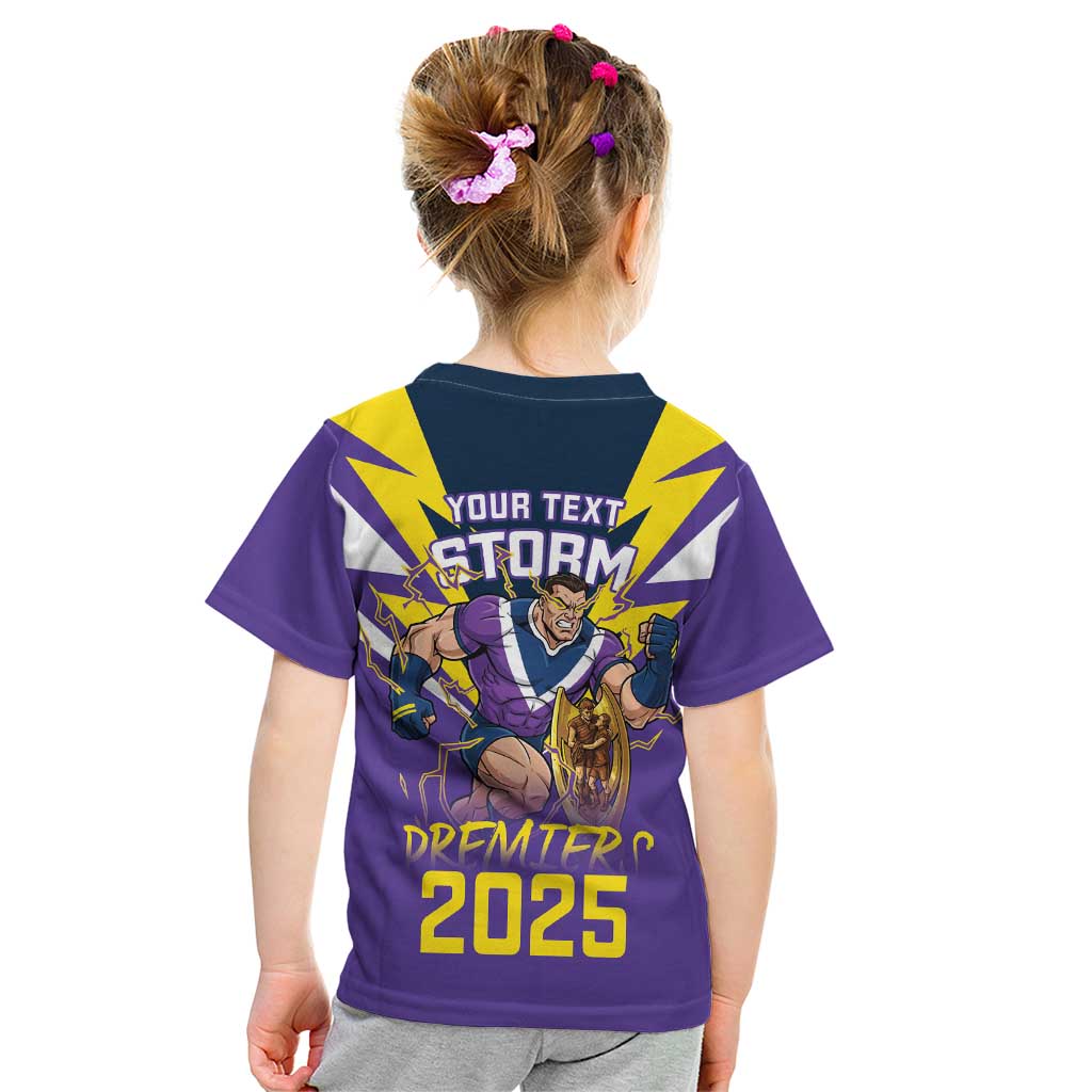 Personalised Storm Spirit Kid T Shirt Grand Final Champions 2025 - Vibe Hoodie