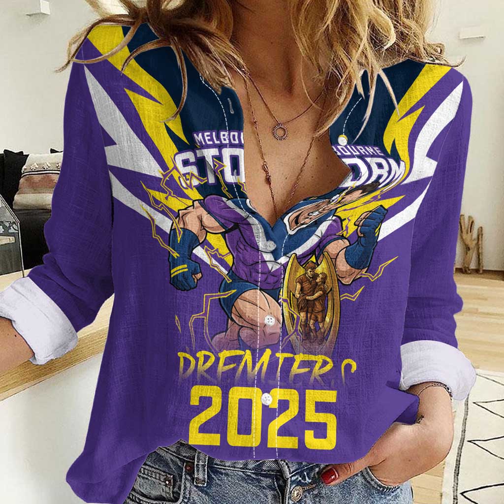 Personalised Storm Spirit Women Casual Shirt Grand Final Champions 2025 - Vibe Hoodie