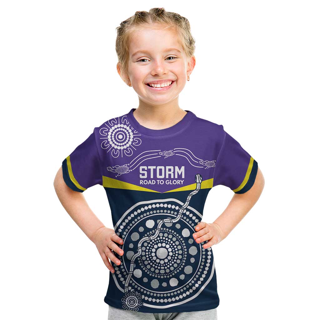 Custom Storm Spirit Kid T Shirt Road to Glory Indigenous Aboriginal - Vibe Hoodie