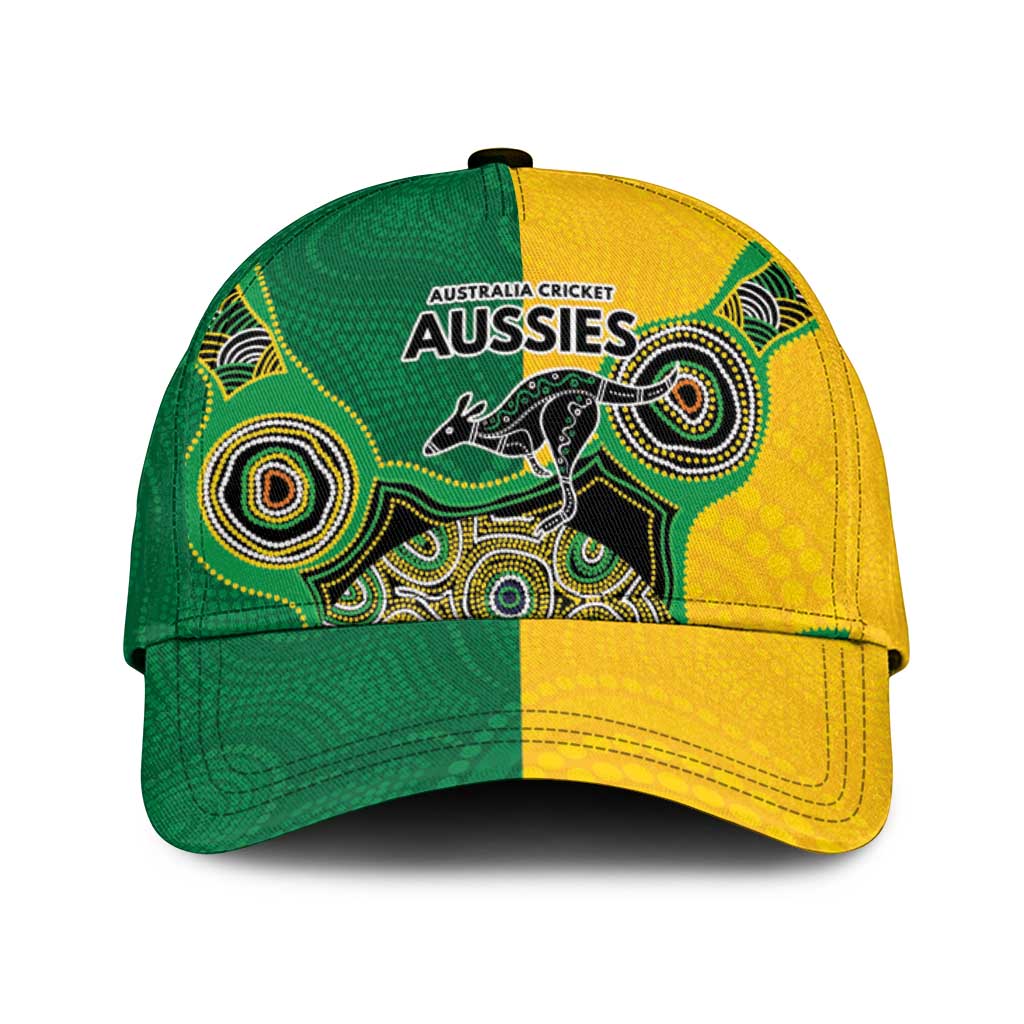 Australia Cricket Spirit 2026 Classic Cap World T20 Edition - Aussie Color Aboriginal Motif - Vibe Hoodie