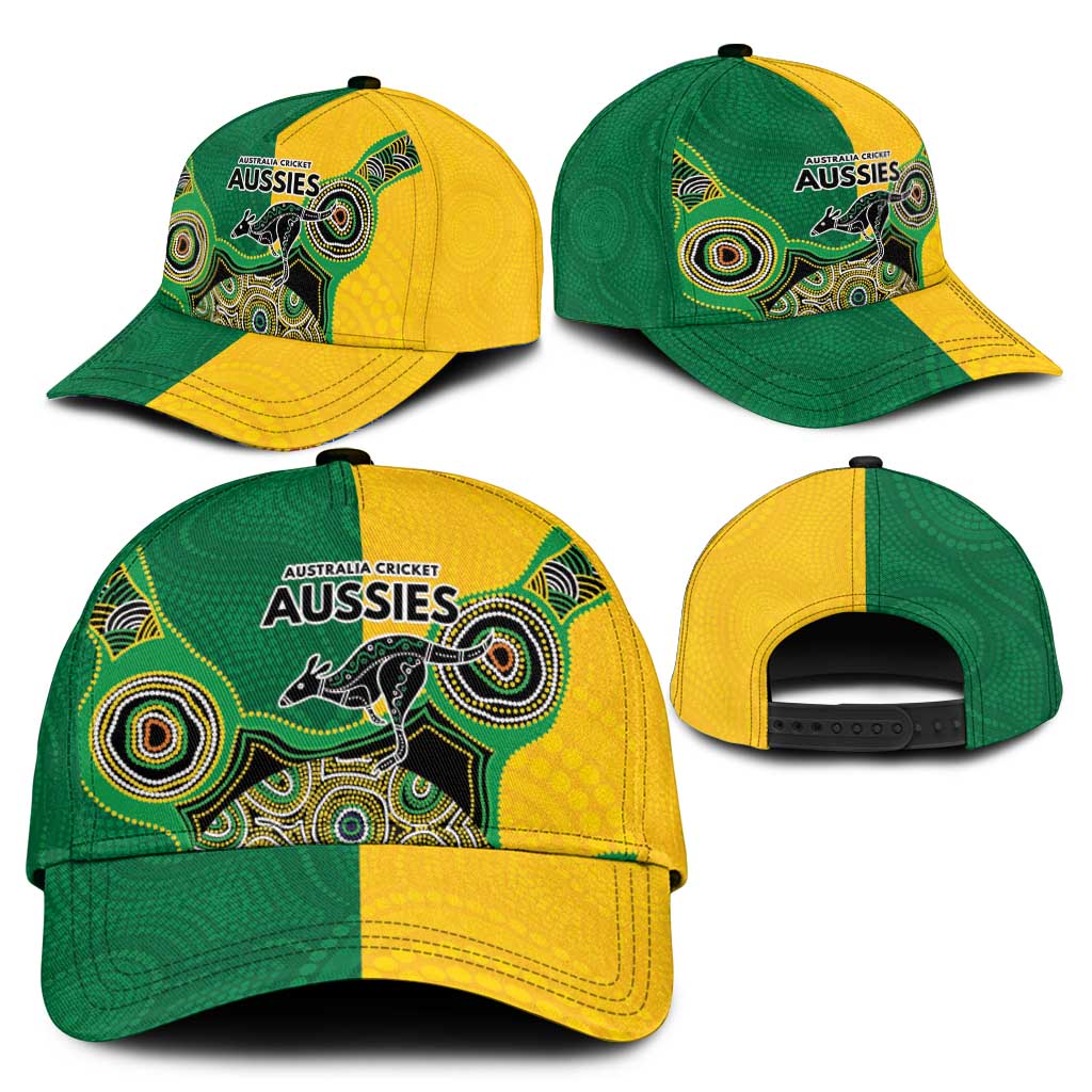 Australia Cricket Spirit 2026 Classic Cap World T20 Edition - Aussie Color Aboriginal Motif - Vibe Hoodie