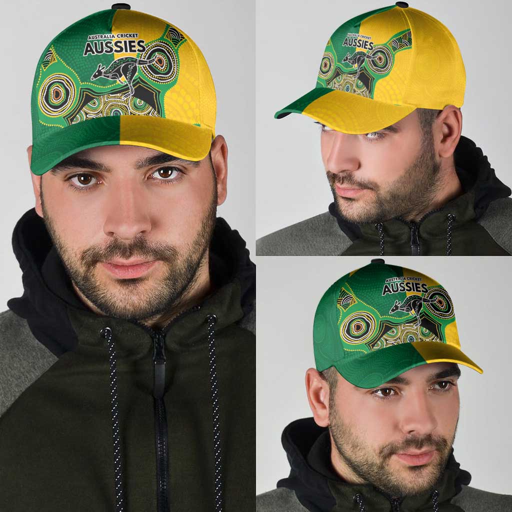 Australia Cricket Spirit 2026 Classic Cap World T20 Edition - Aussie Color Aboriginal Motif - Vibe Hoodie