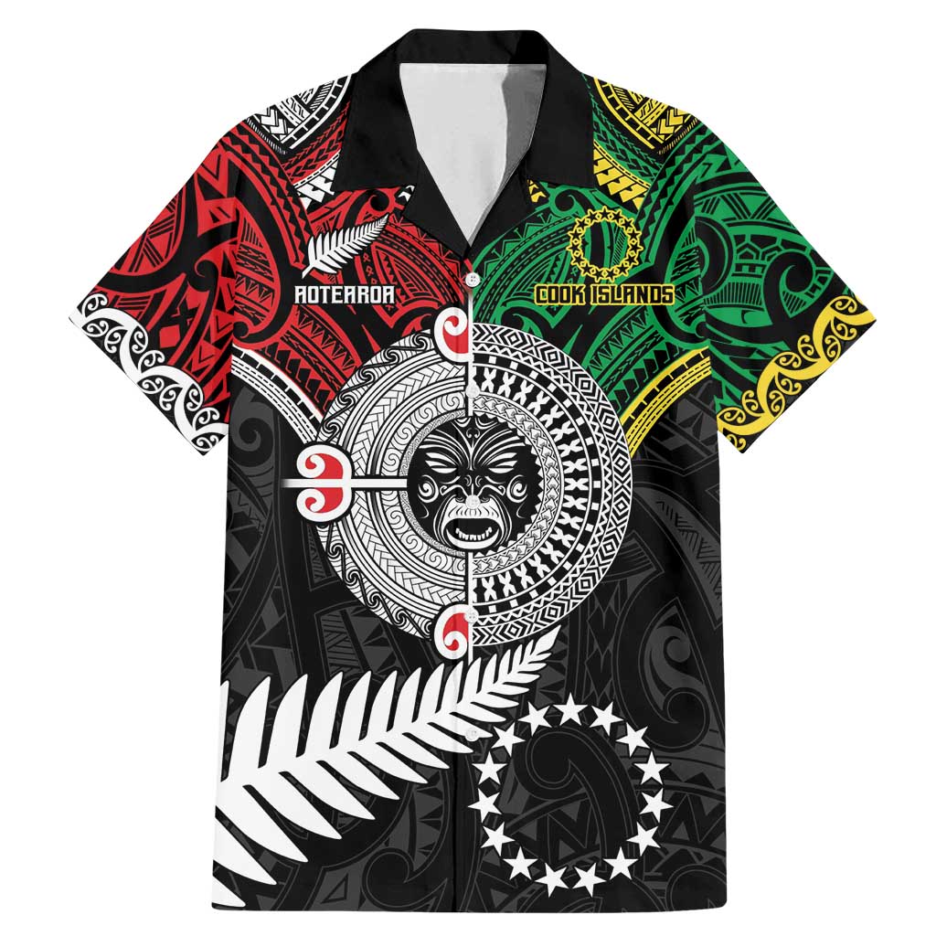 Aotearoa and Cook Islands Mo Te Tiriti Family Matching Mermaid Dress and Hawaiian Shirt New Zealand Honour The Treaty Ake!Ake!Ake!