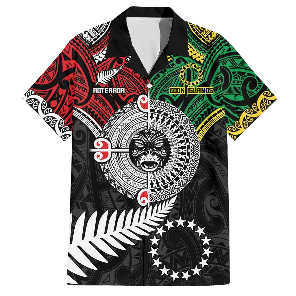 Aotearoa and Cook Islands Mo Te Tiriti Hawaiian Shirt New Zealand Honour The Treaty Ake!Ake!Ake! - Vibe Hoodie Shop