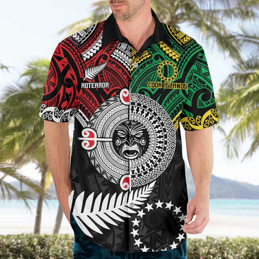 Aotearoa and Cook Islands Mo Te Tiriti Hawaiian Shirt New Zealand Honour The Treaty Ake!Ake!Ake! - Vibe Hoodie Shop