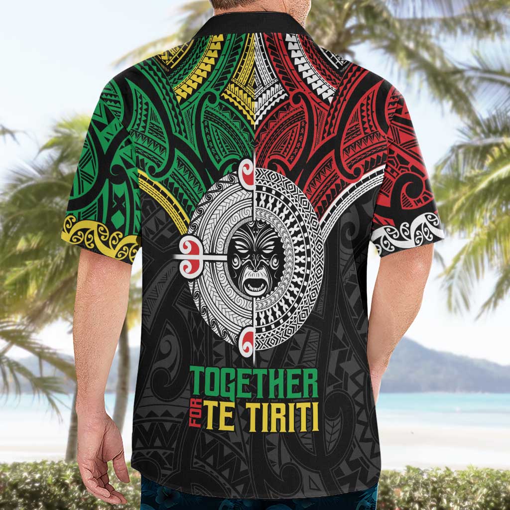 Aotearoa and Cook Islands Mo Te Tiriti Hawaiian Shirt New Zealand Honour The Treaty Ake!Ake!Ake! - Vibe Hoodie Shop