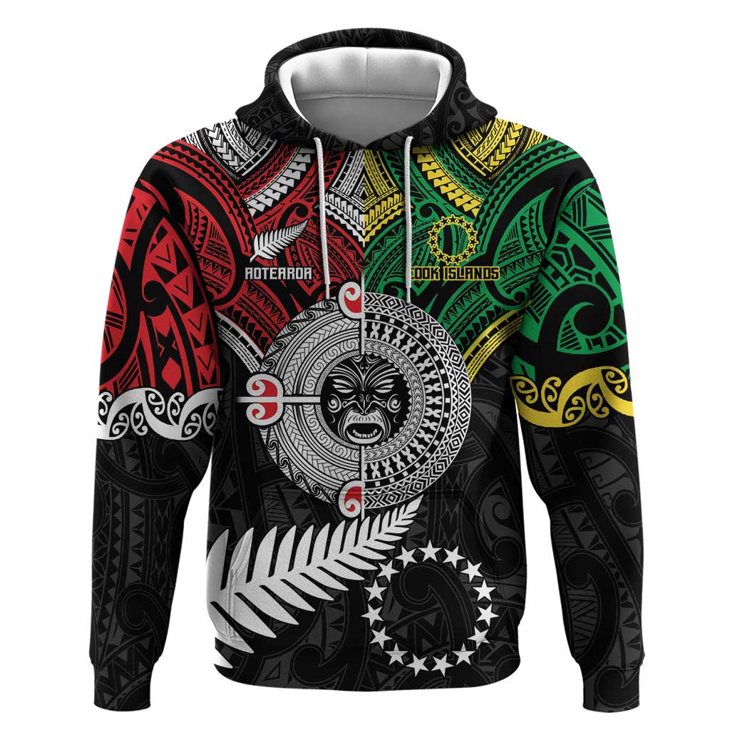 Aotearoa and Cook Islands Mo Te Tiriti Hoodie New Zealand Honour The Treaty Ake!Ake!Ake! LT9 - Vibe Hoodie Shop