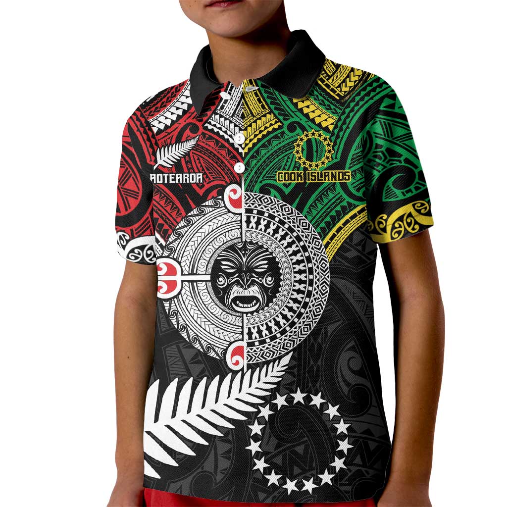 Aotearoa and Cook Islands Mo Te Tiriti Kid Polo Shirt New Zealand Honour The Treaty Ake!Ake!Ake! - Vibe Hoodie Shop