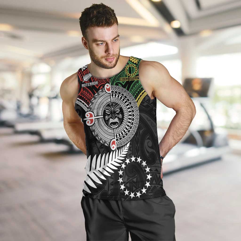 Aotearoa and Cook Islands Mo Te Tiriti Men Tank Top New Zealand Honour The Treaty Ake!Ake!Ake! - Vibe Hoodie Shop