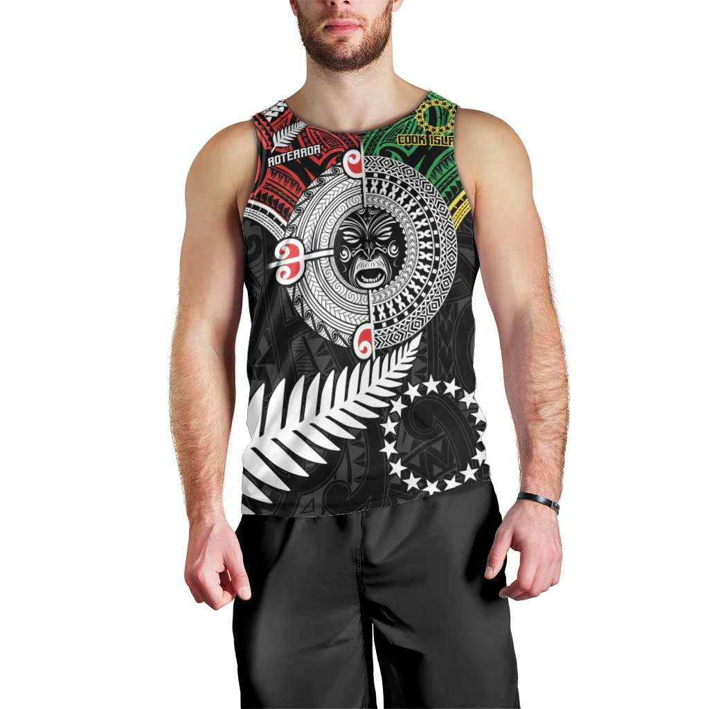 Aotearoa and Cook Islands Mo Te Tiriti Men Tank Top New Zealand Honour The Treaty Ake!Ake!Ake! - Vibe Hoodie Shop