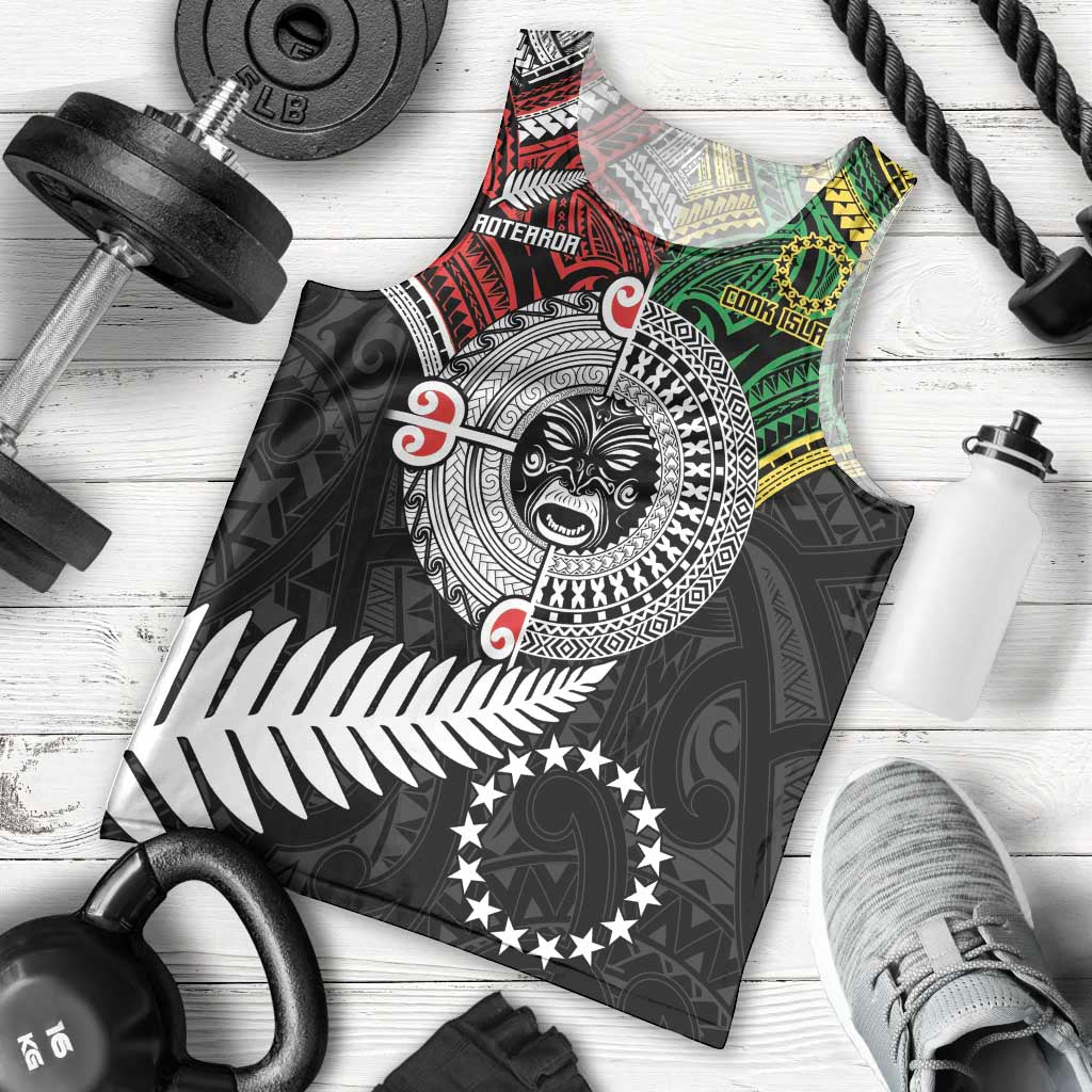 Aotearoa and Cook Islands Mo Te Tiriti Men Tank Top New Zealand Honour The Treaty Ake!Ake!Ake! - Vibe Hoodie Shop