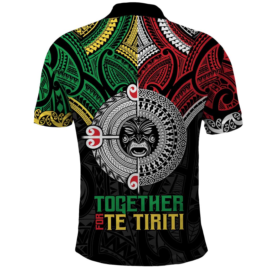 Aotearoa and Cook Islands Mo Te Tiriti Polo Shirt New Zealand Honour The Treaty Ake!Ake!Ake! LT9 - Vibe Hoodie Shop