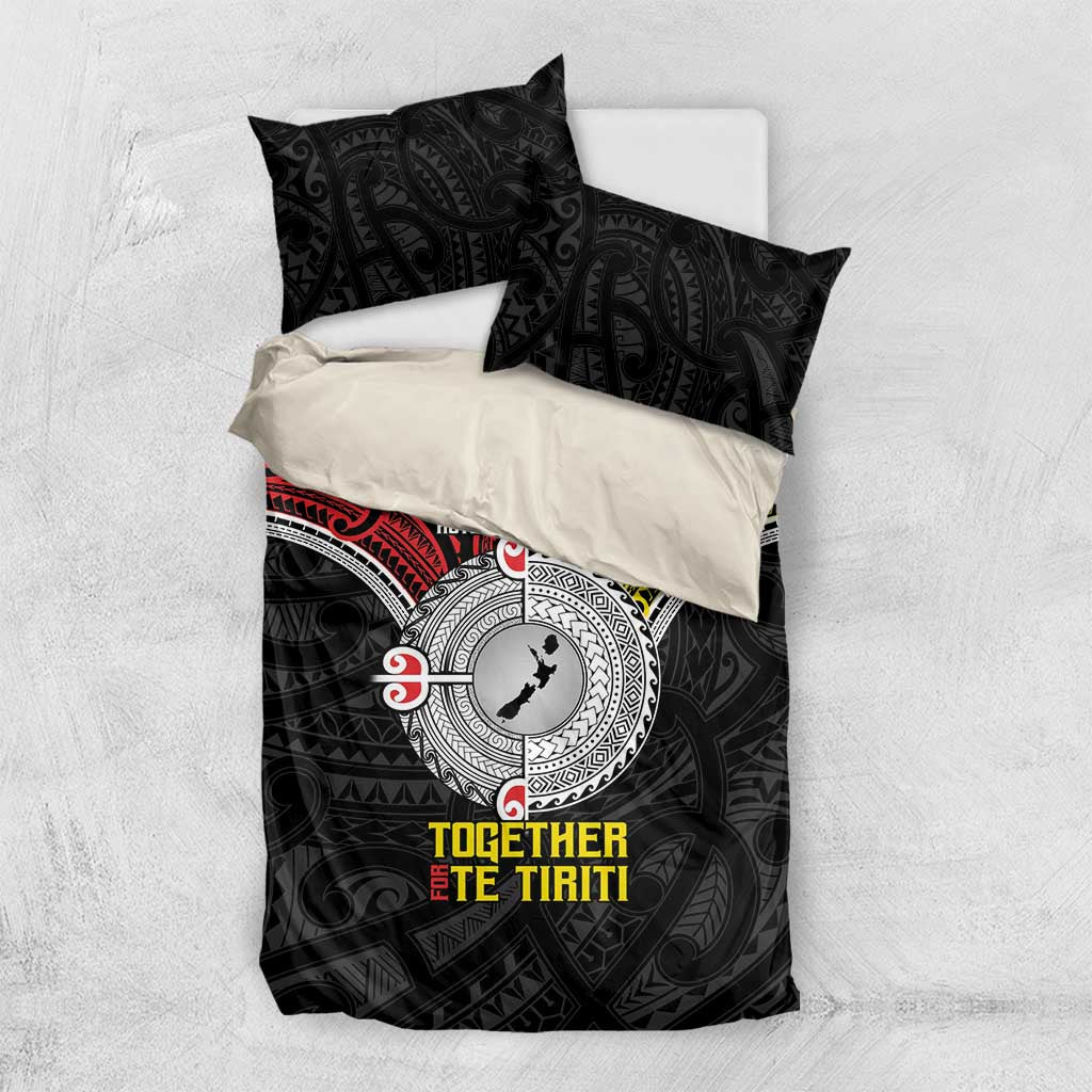 Aotearoa and Niue Mo Te Tiriti Bedding Set New Zealand Honour The Treaty Ake!Ake!Ake! - Vibe Hoodie Shop