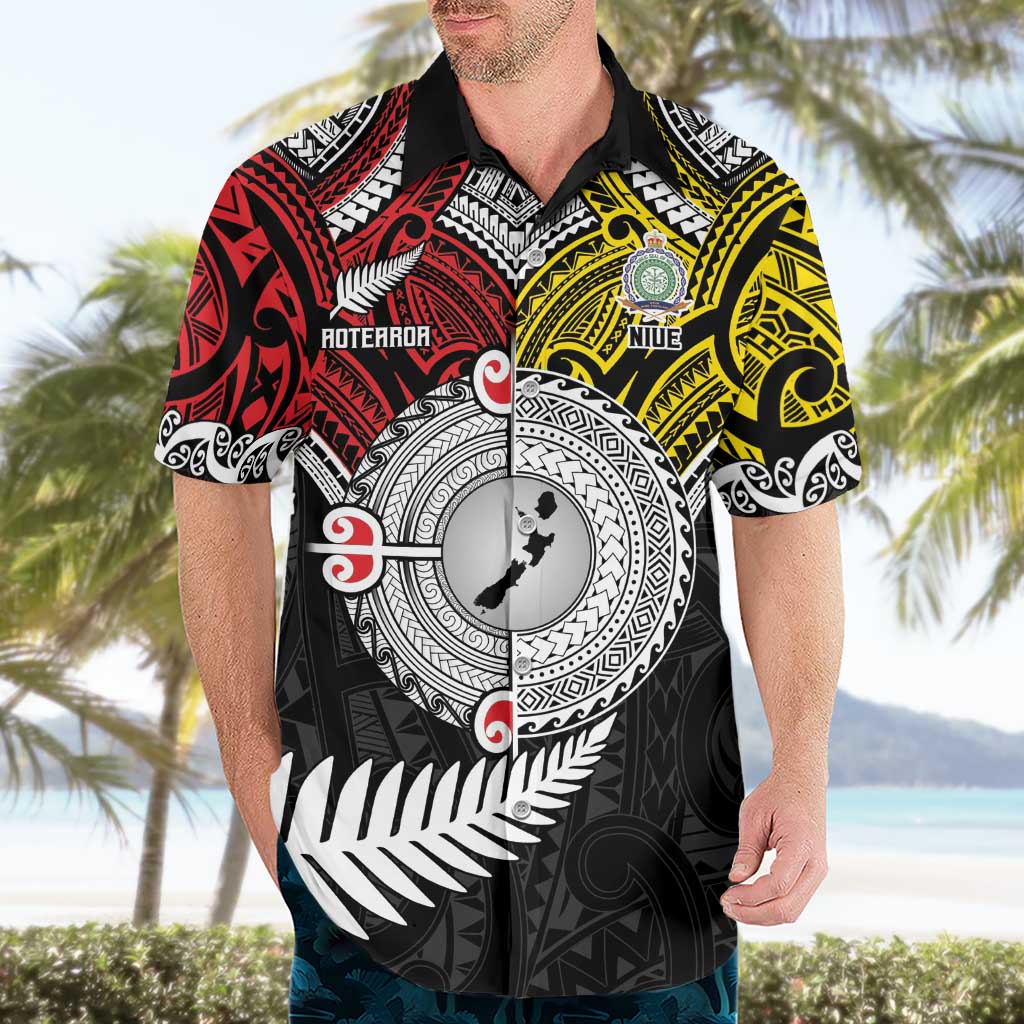 Aotearoa and Niue Mo Te Tiriti Hawaiian Shirt New Zealand Honour The Treaty Ake!Ake!Ake! - Vibe Hoodie Shop