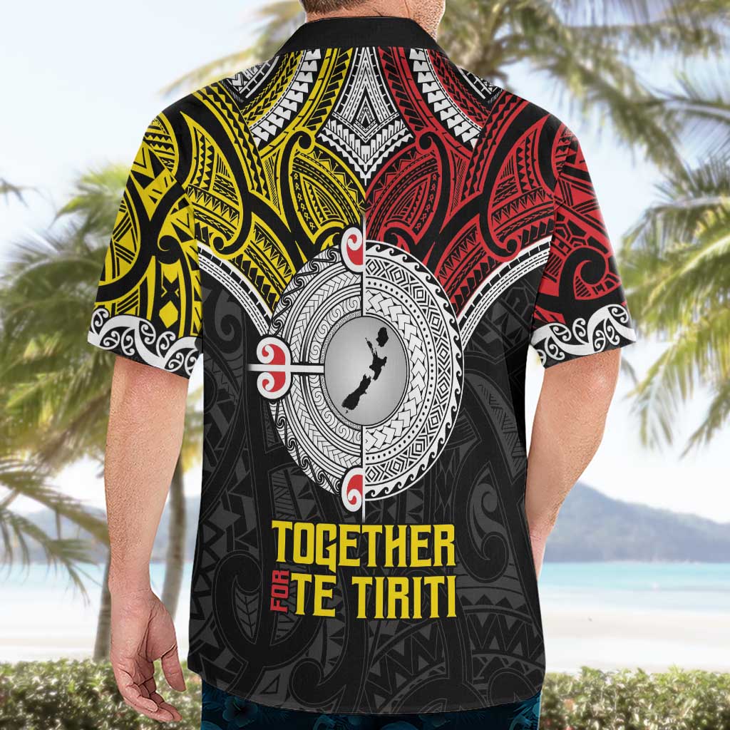 Aotearoa and Niue Mo Te Tiriti Hawaiian Shirt New Zealand Honour The Treaty Ake!Ake!Ake! - Vibe Hoodie Shop