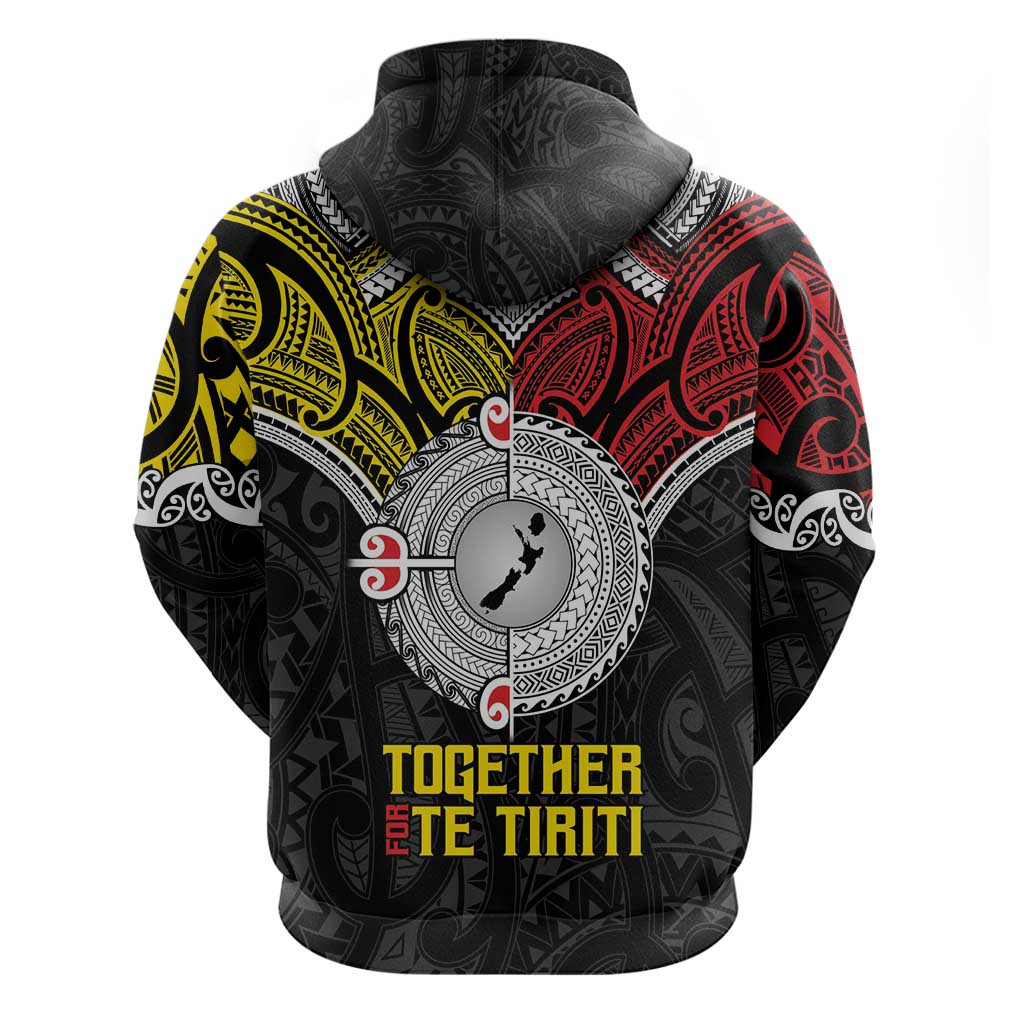 Aotearoa and Niue Mo Te Tiriti Hoodie New Zealand Honour The Treaty Ake!Ake!Ake! LT9 - Vibe Hoodie Shop