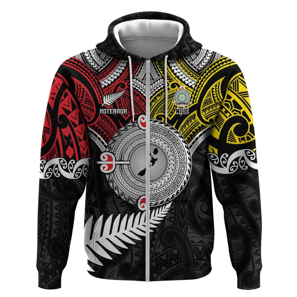 Aotearoa and Niue Mo Te Tiriti Hoodie New Zealand Honour The Treaty Ake!Ake!Ake! LT9 - Vibe Hoodie Shop