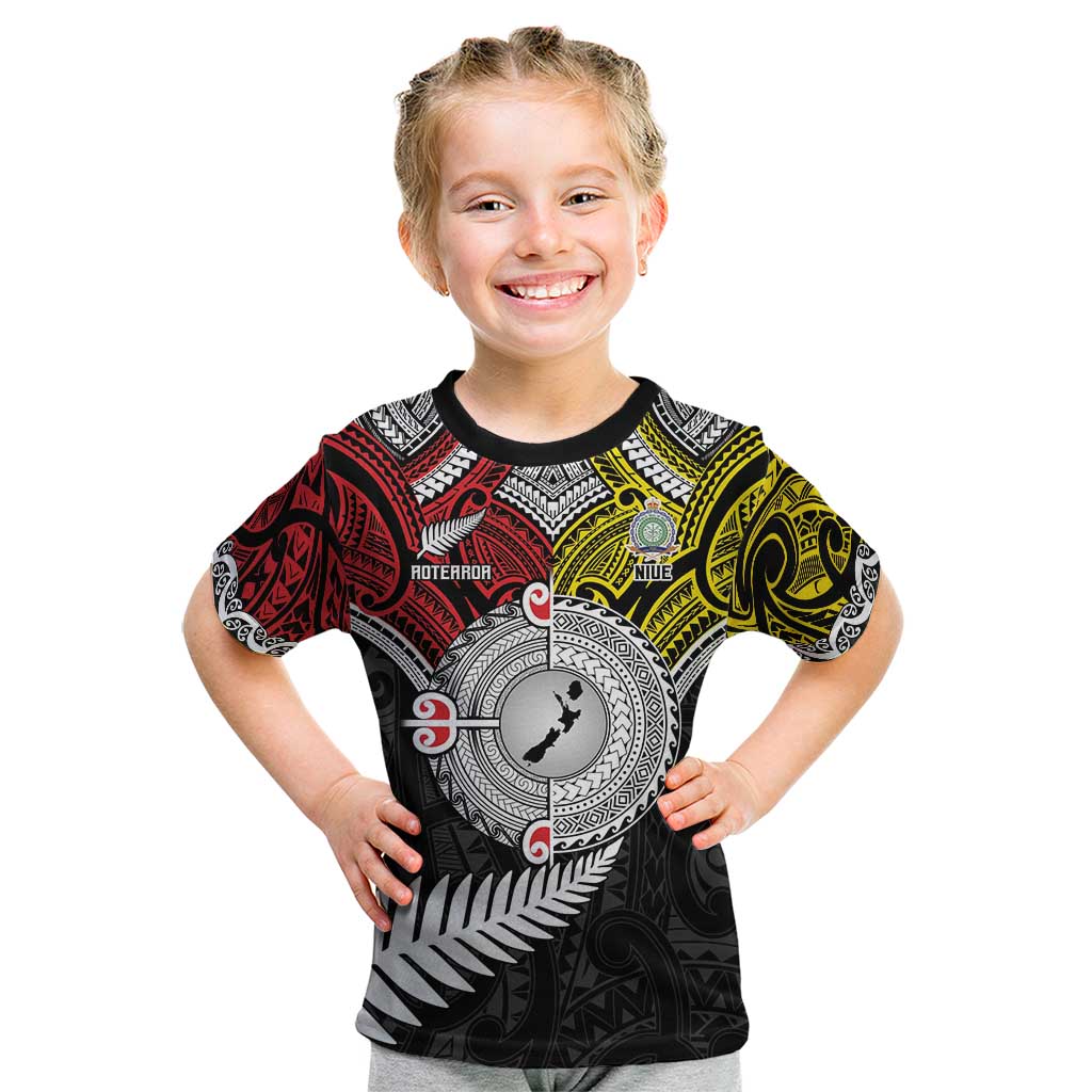 Aotearoa and Niue Mo Te Tiriti Kid T Shirt New Zealand Honour The Treaty Ake!Ake!Ake! - Vibe Hoodie Shop