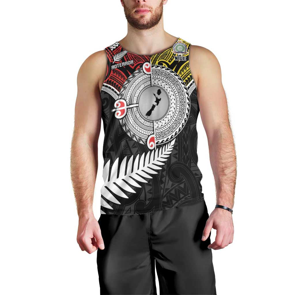 Aotearoa and Niue Mo Te Tiriti Men Tank Top New Zealand Honour The Treaty Ake!Ake!Ake! - Vibe Hoodie Shop