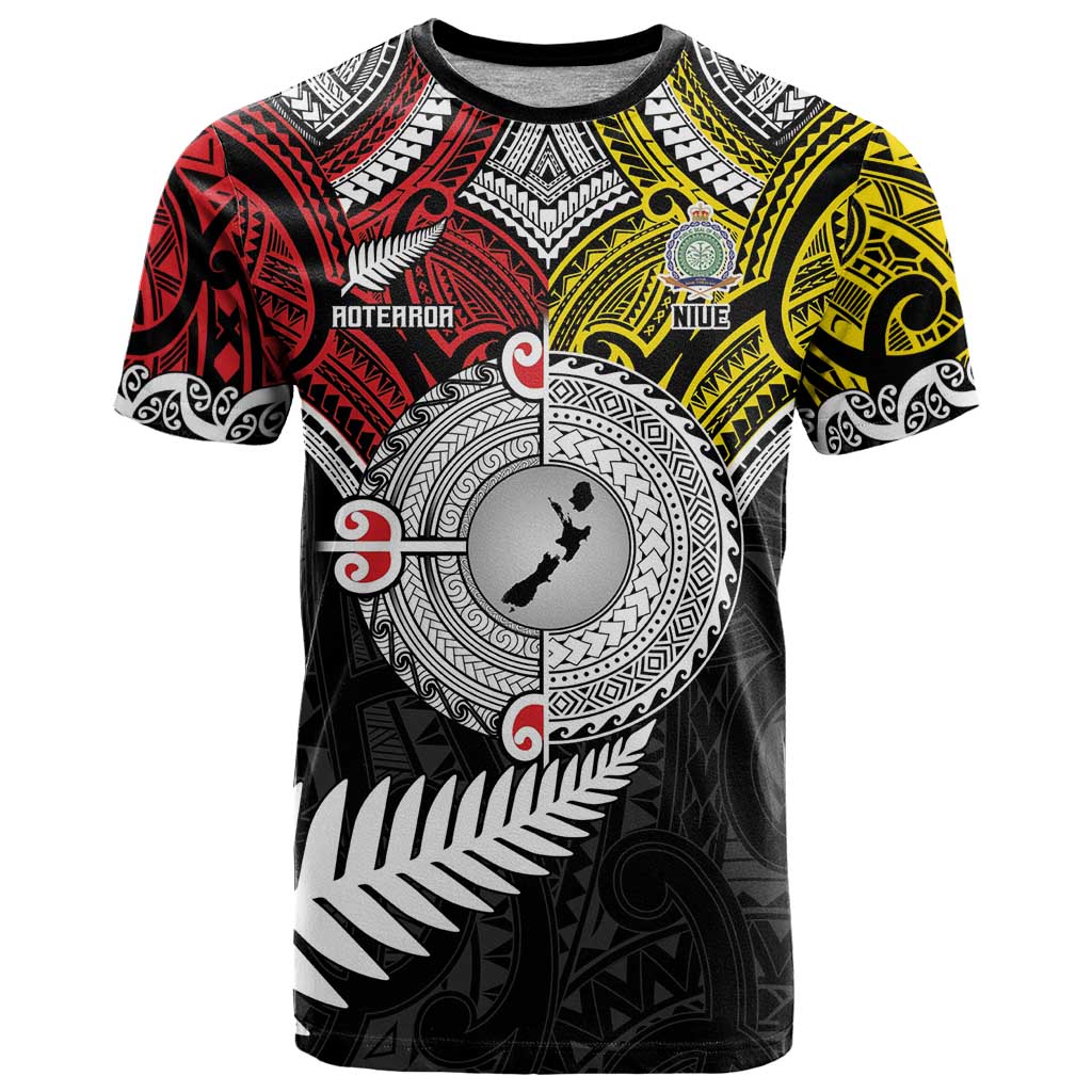 Aotearoa and Niue Mo Te Tiriti T Shirt New Zealand Honour The Treaty Ake!Ake!Ake! LT9 - Vibe Hoodie Shop