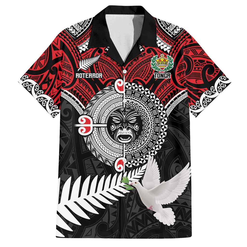 Aotearoa and Tonga Mo Te Tiriti Family Matching Long Sleeve Bodycon Dress and Hawaiian Shirt New Zealand Honour The Treaty Ake!Ake!Ake!