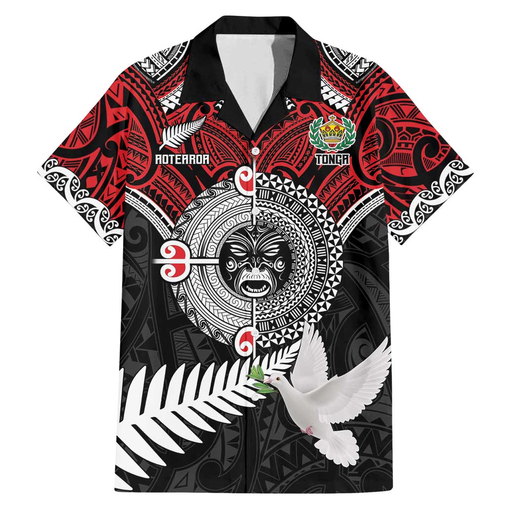 Aotearoa and Tonga Mo Te Tiriti Family Matching Mermaid Dress and Hawaiian Shirt New Zealand Honour The Treaty Ake!Ake!Ake!