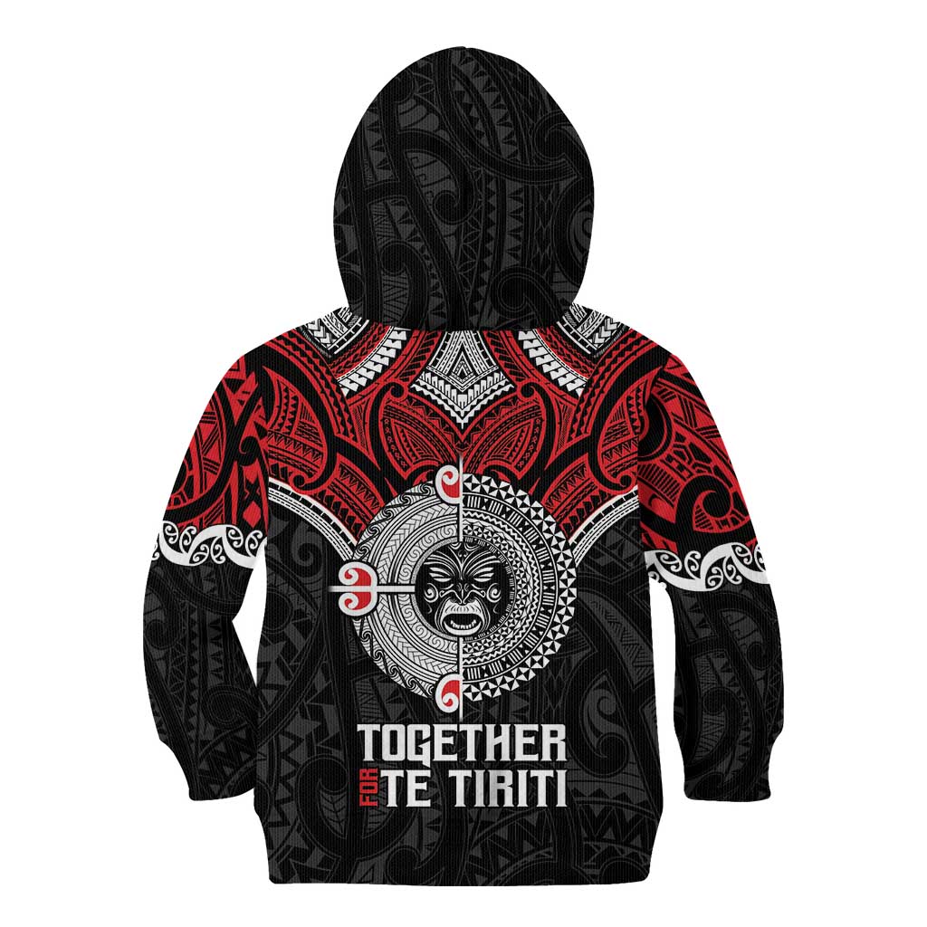 Aotearoa and Tonga Mo Te Tiriti Kid Hoodie New Zealand Honour The Treaty Ake!Ake!Ake! - Vibe Hoodie Shop