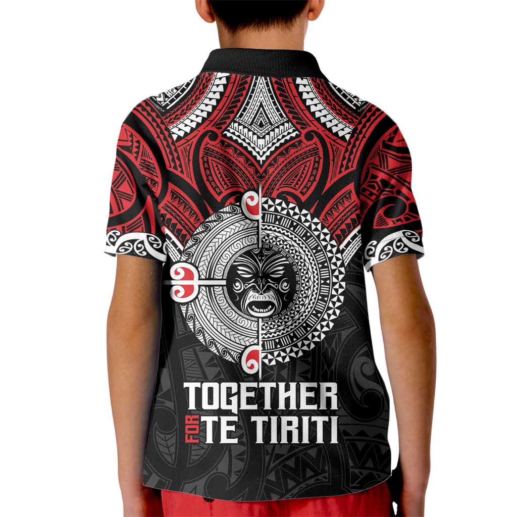 Aotearoa and Tonga Mo Te Tiriti Kid Polo Shirt New Zealand Honour The Treaty Ake!Ake!Ake! - Vibe Hoodie Shop