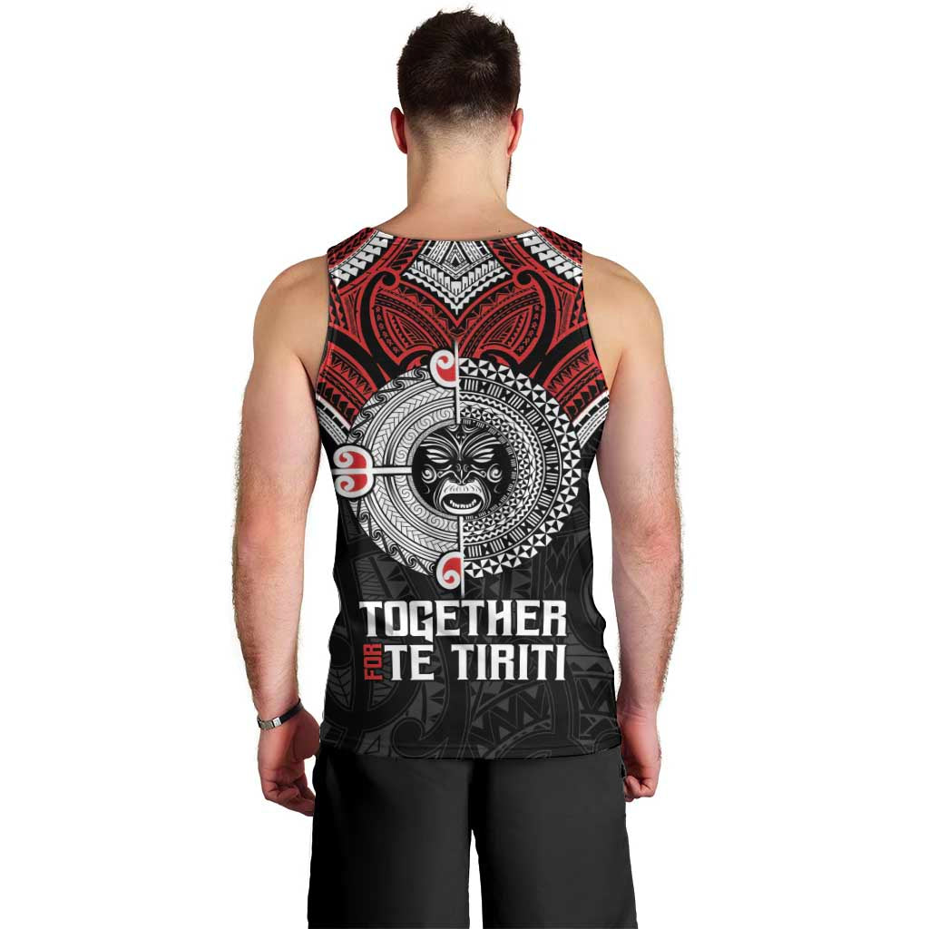 Aotearoa and Tonga Mo Te Tiriti Men Tank Top New Zealand Honour The Treaty Ake!Ake!Ake! - Vibe Hoodie Shop