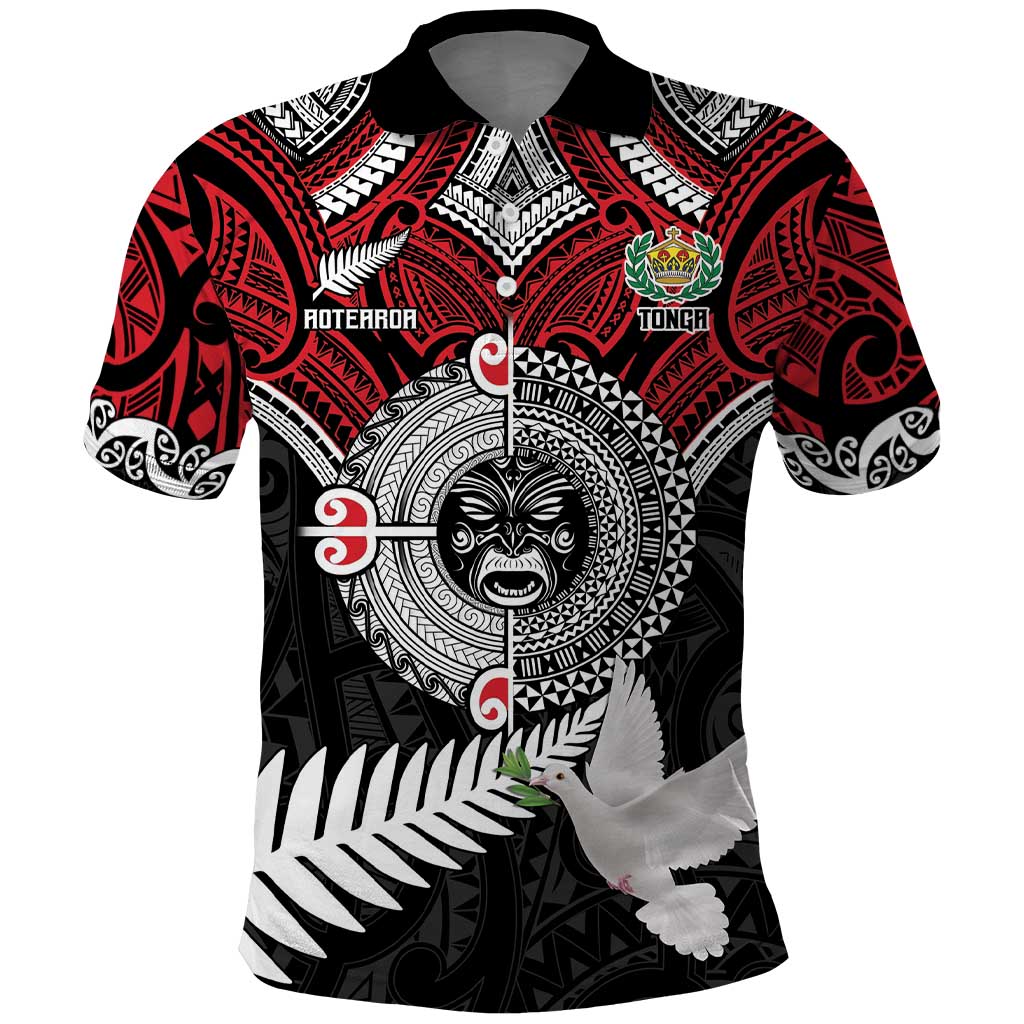 Aotearoa and Tonga Mo Te Tiriti Polo Shirt New Zealand Honour The Treaty Ake!Ake!Ake! LT9 - Vibe Hoodie Shop