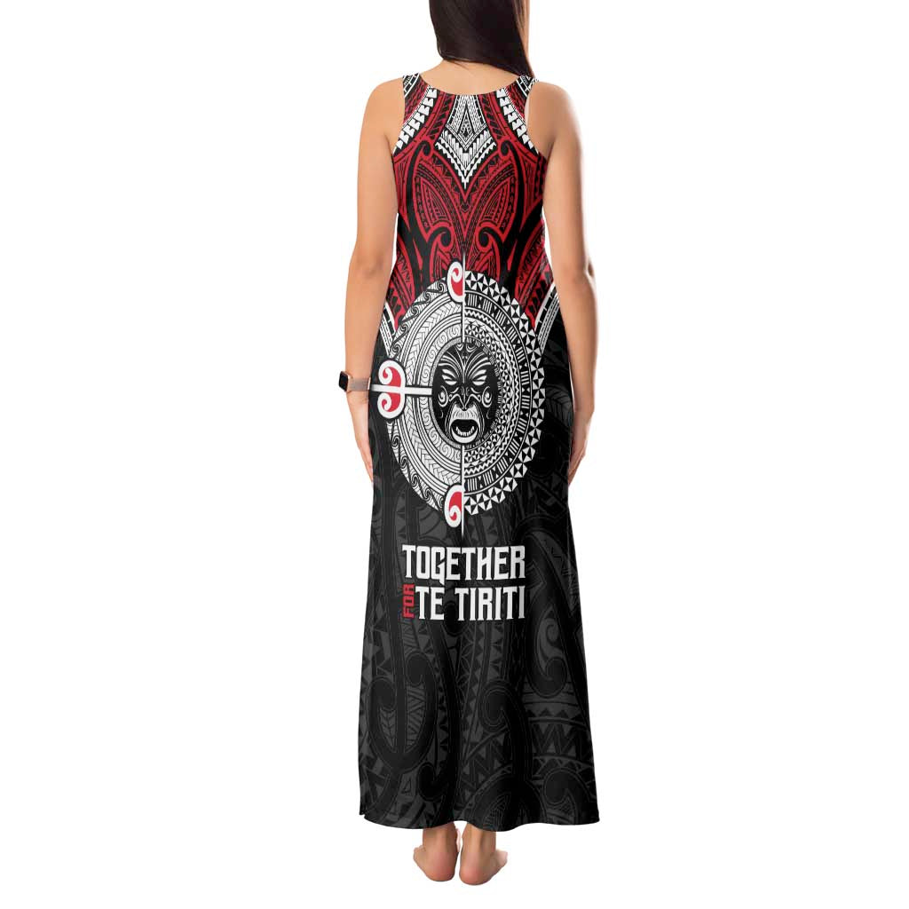 Aotearoa and Tonga Mo Te Tiriti Tank Maxi Dress New Zealand Honour The Treaty Ake!Ake!Ake!