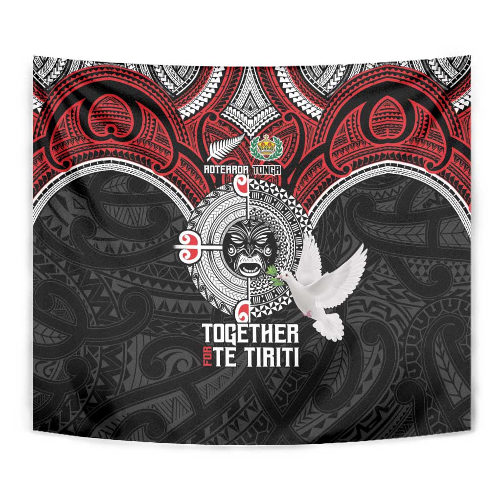 Aotearoa and Tonga Mo Te Tiriti Tapestry New Zealand Honour The Treaty Ake!Ake!Ake! - Vibe Hoodie Shop