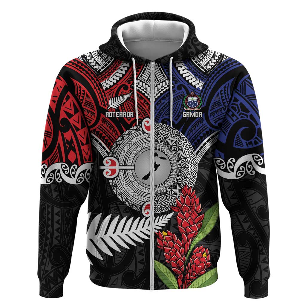 Aotearoa and Samoa Mo Te Tiriti Hoodie Tangata Moana Stand with Tangata Whenua LT9 - Vibe Hoodie Shop