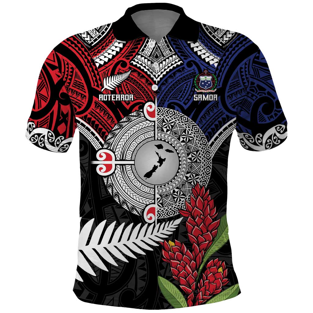 Aotearoa and Samoa Mo Te Tiriti Polo Shirt Tangata Moana Stand with Tangata Whenua LT9 - Vibe Hoodie Shop