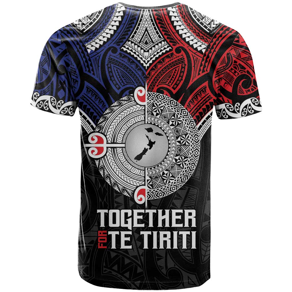 Aotearoa and Samoa Mo Te Tiriti T Shirt Tangata Moana Stand with Tangata Whenua LT9 - Vibe Hoodie Shop